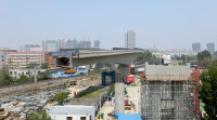 74秒｜济宁王母阁路跨线桥成功转体 创下山东市政工程三项记录