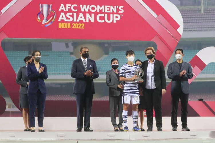 官方：韩国女足获得本届女足亚洲杯公平竞赛奖