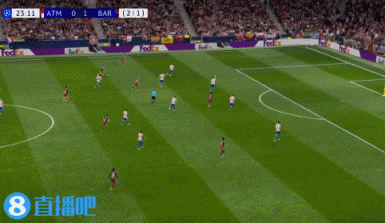 巴萨2-1马竞总比分2-3出局 费兰传射E·加西亚直红