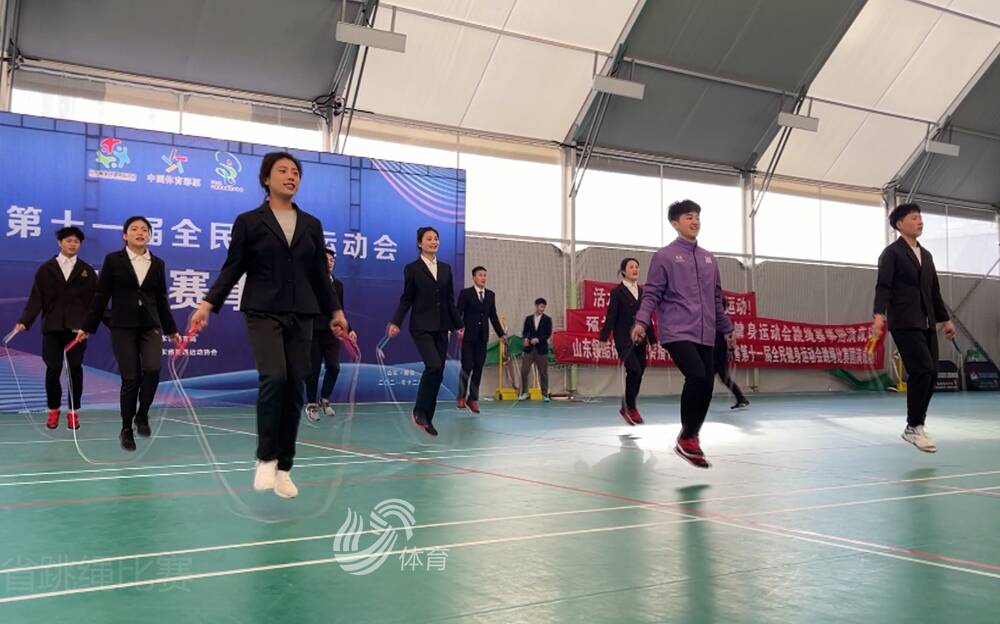 山东省第十一届全民健身运动会跳绳比赛在聊城东昌府区举行