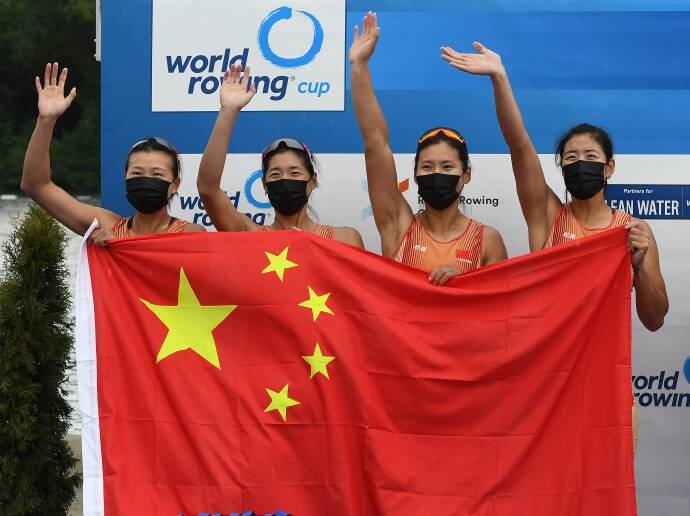 日照运动员孙凤娇获得赛艇世界杯女子四人双桨银牌