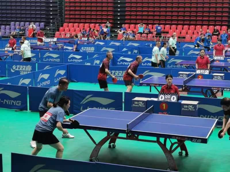 第五届山东省老年人运动会乒乓球比赛落幕