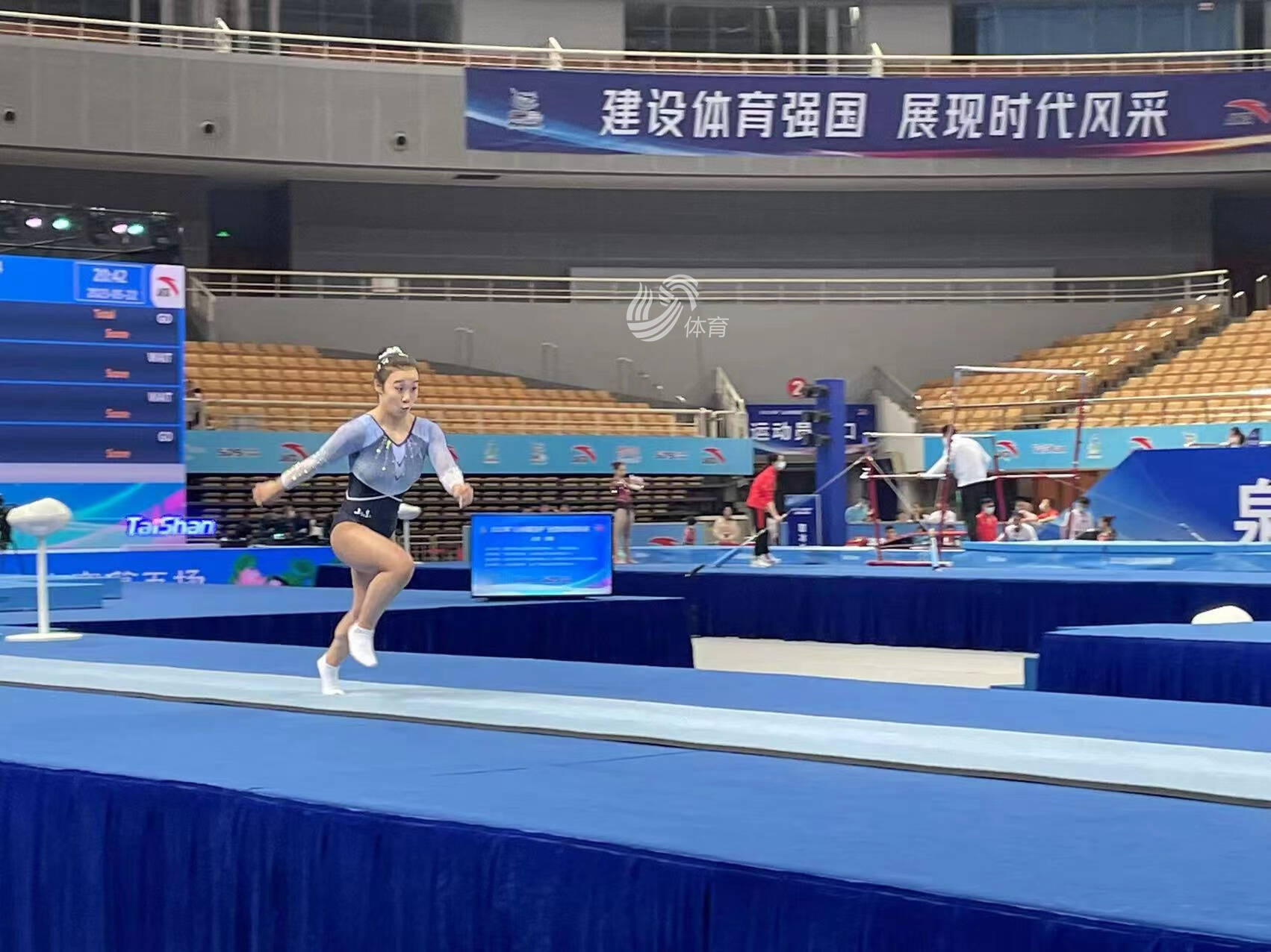 山东体操女队亮相2023全国体操锦标赛