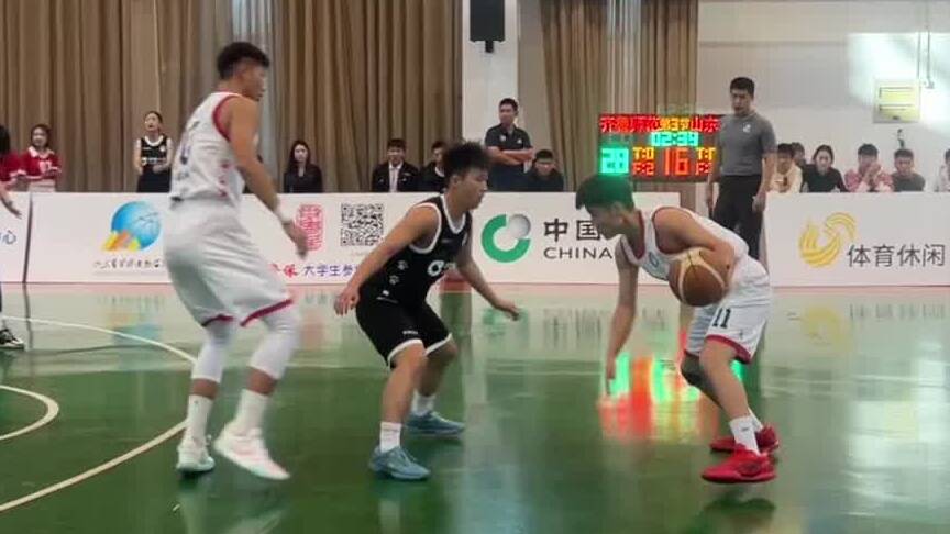 “中国人寿杯”驻章高校大学生篮球联赛四强赛，齐鲁师范学院六连胜