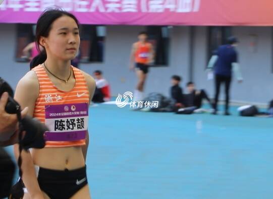  Chen Yujie appeared in Qingdao at the National Track and Field Grand Prix and felt that Shandong people were very enthusiastic