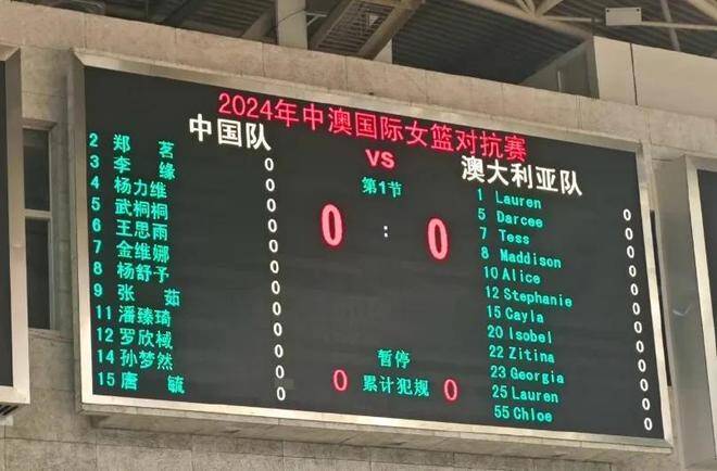 中国女篮末节仅5分崩盘惜败澳大利亚