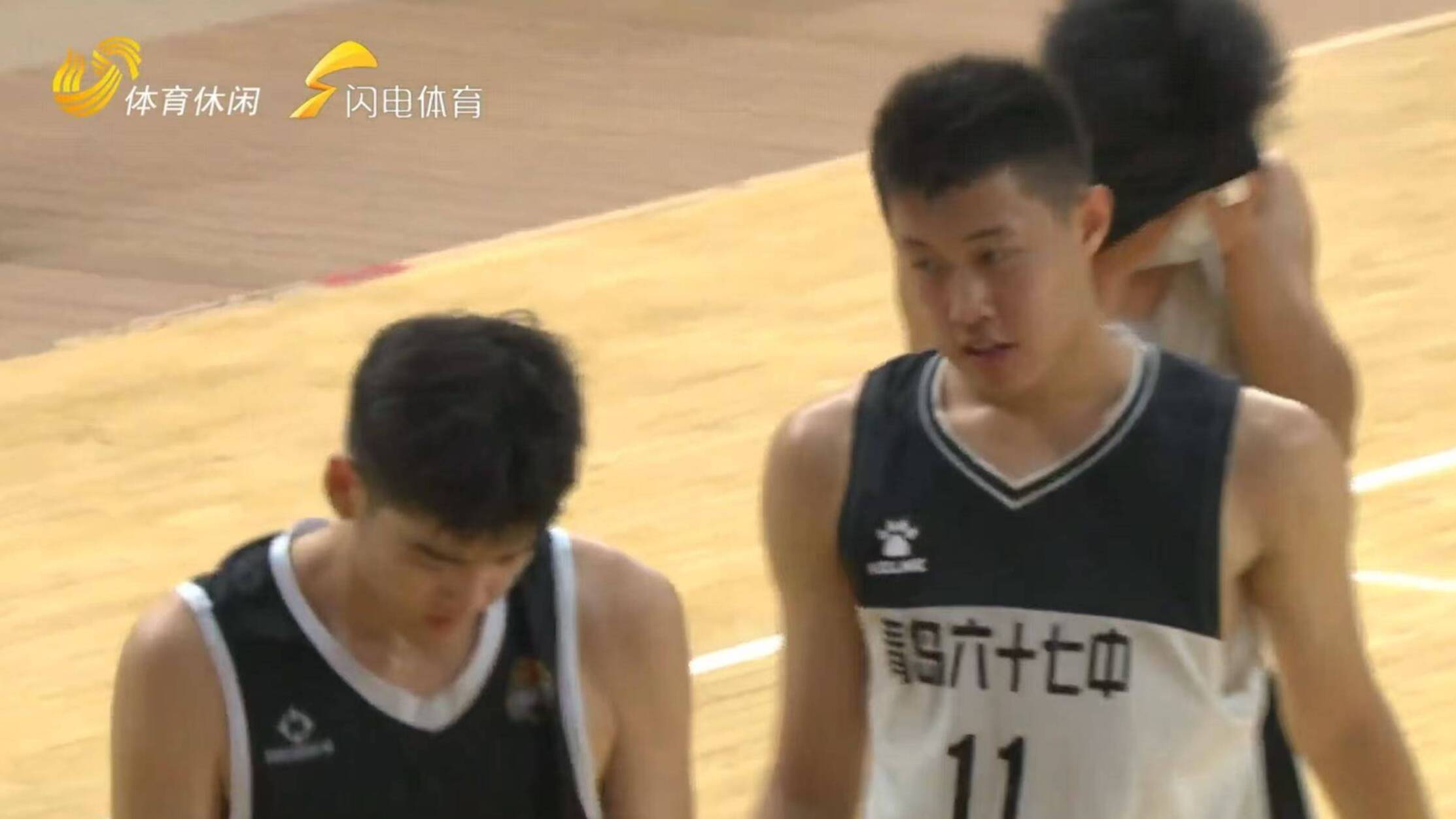 山東省中小學生體育聯賽籃球比賽季軍戰 青島六十七中先下一城