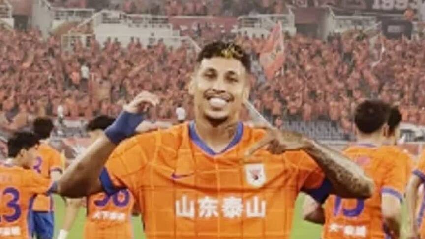 泰山隊主場迎戰西海岸 克雷桑打破進球荒慶祝動作亮眼