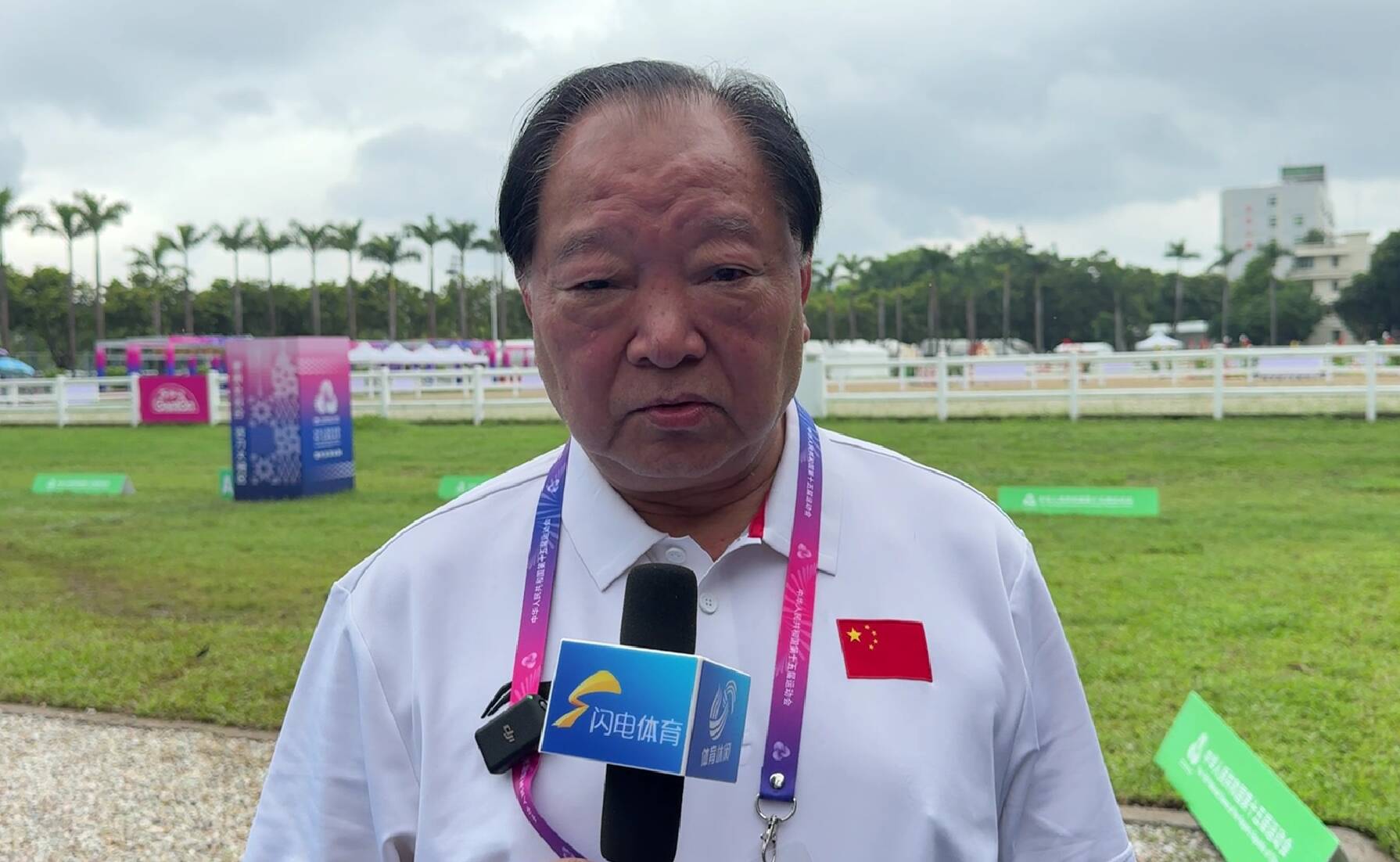 中國首位奧運冠軍許海峰 現身全運會現代五項比賽現場