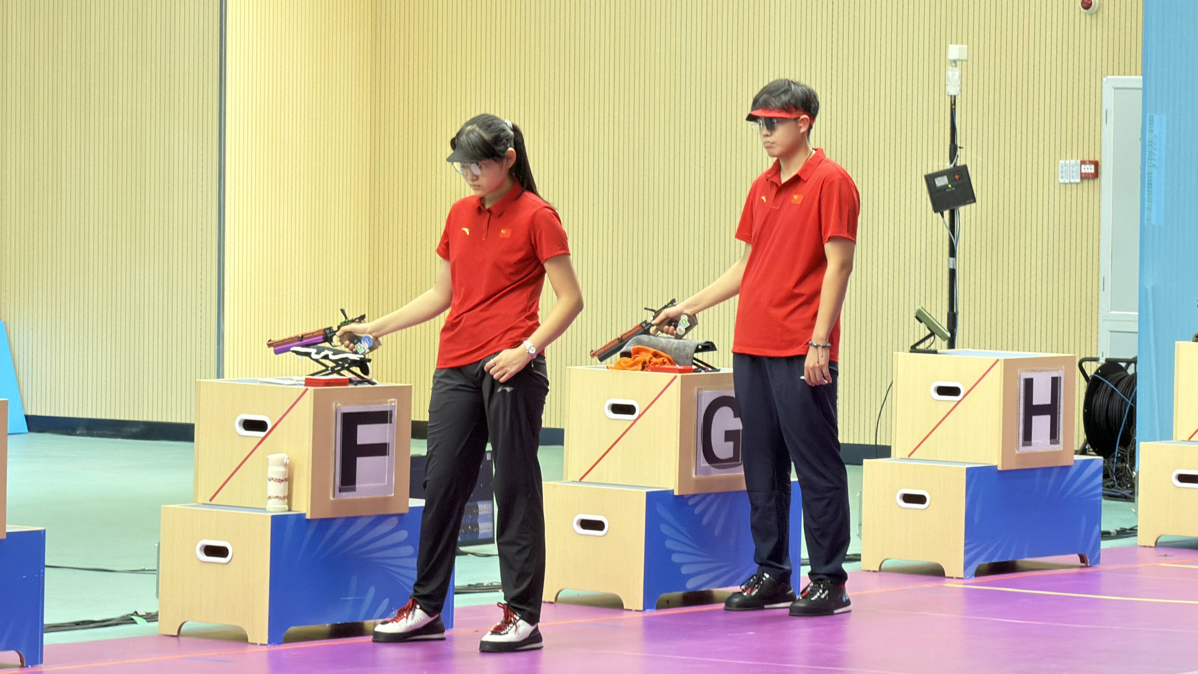 十五運會：山東隊奪得10米氣手槍混合團體銀牌