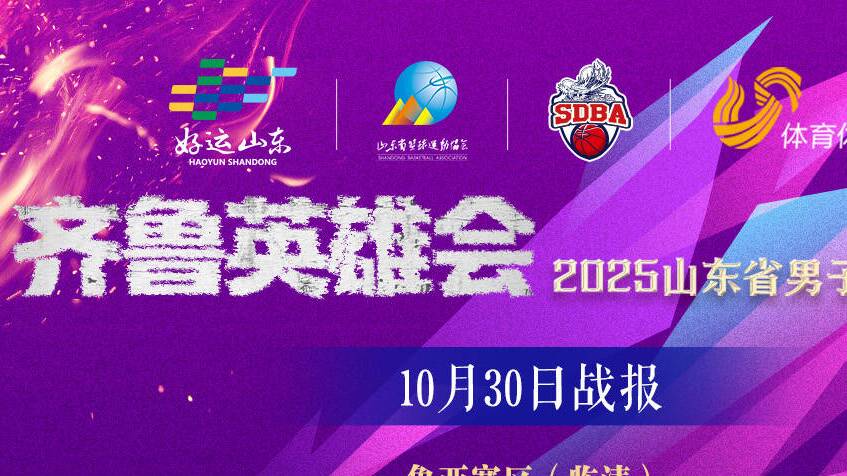 山东省男子篮球联赛30日战报出炉