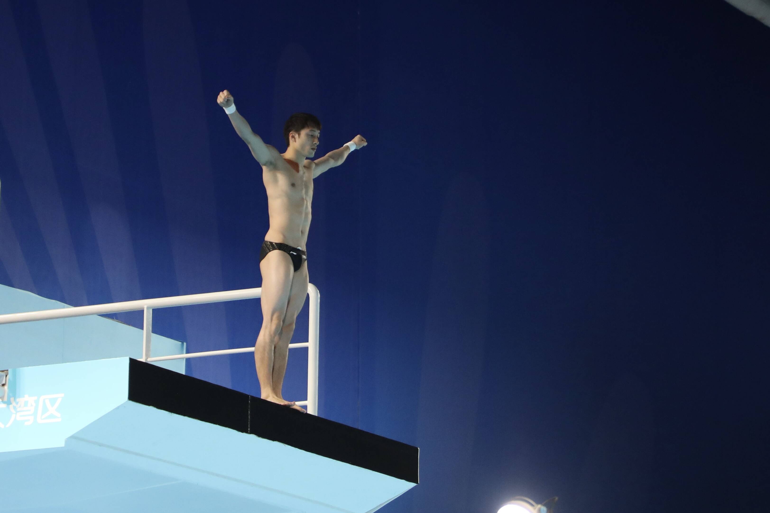 全運會練俊傑男子10米跳台終奪冠：還有不足 繼續提高