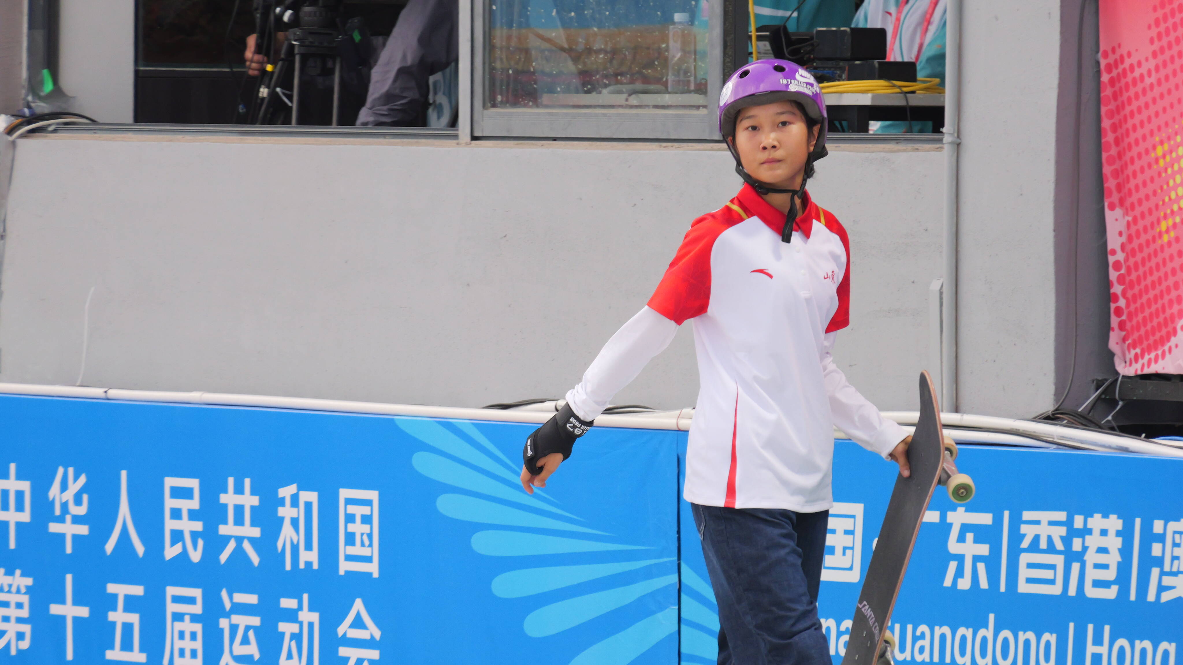 15歲崔宸曦奪十五運滑板女子街式冠軍 上升期的她專注於訓練