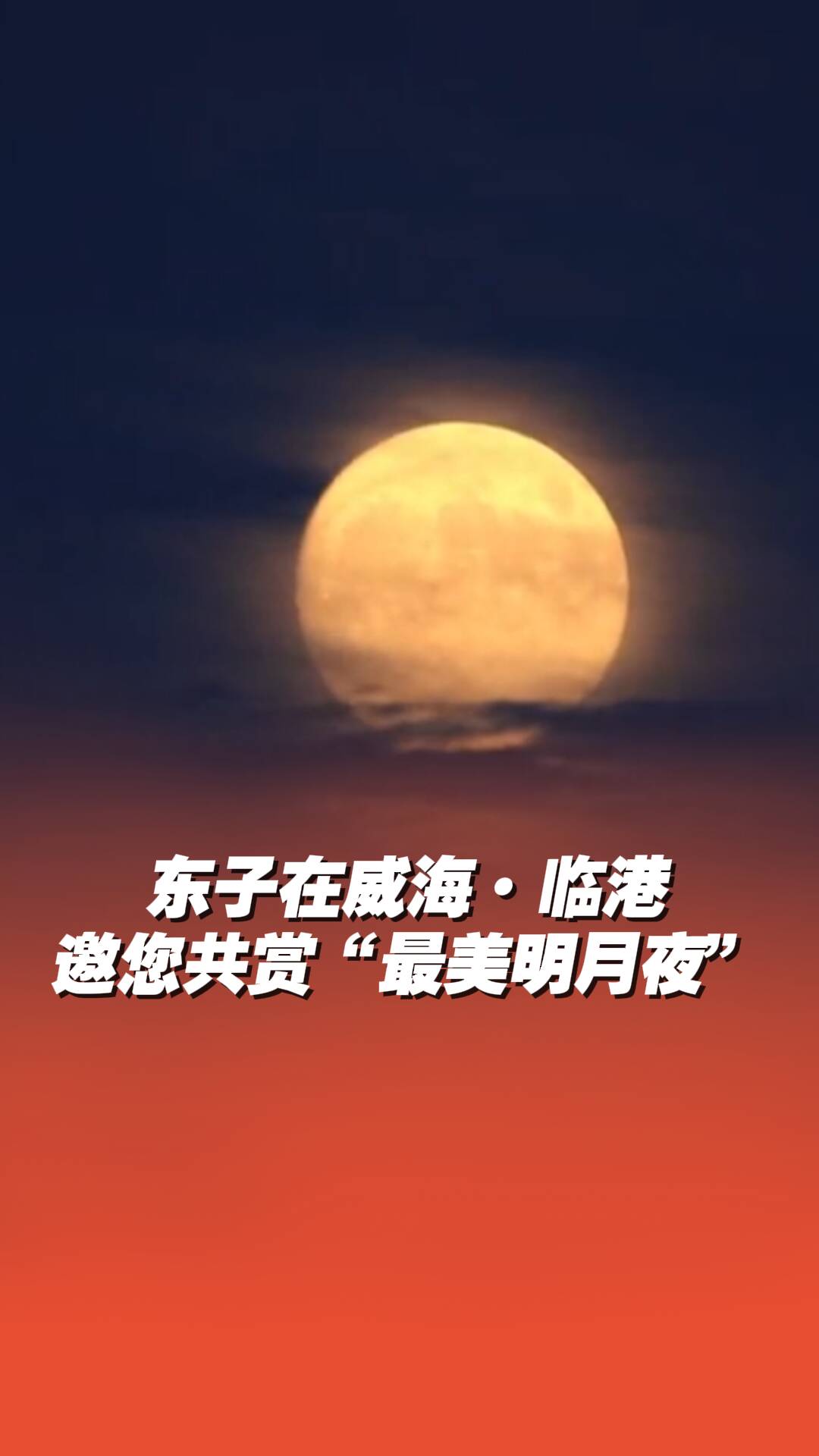 東子在威海·臨港邀您共賞“最美明月夜”