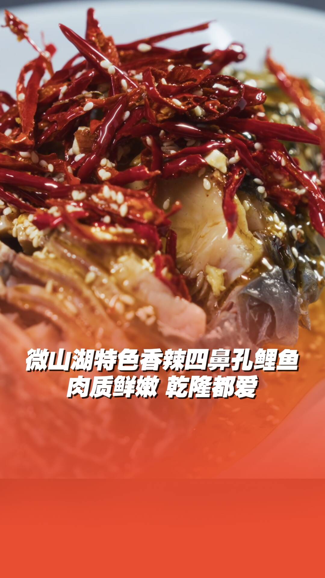 微山湖特色香辣四鼻孔鯉魚，肉質(zhì)鮮嫩，乾隆都愛！