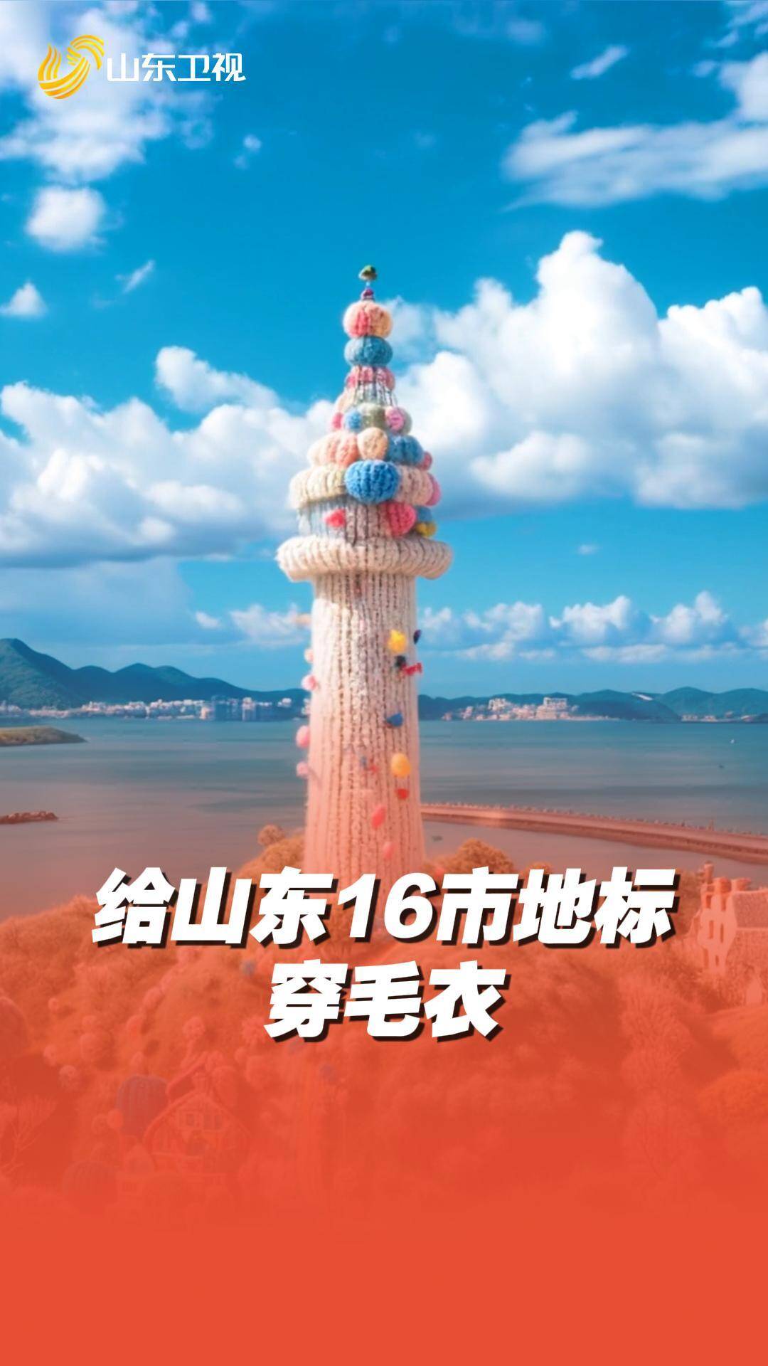 天冷了！给山东16市地标穿毛衣