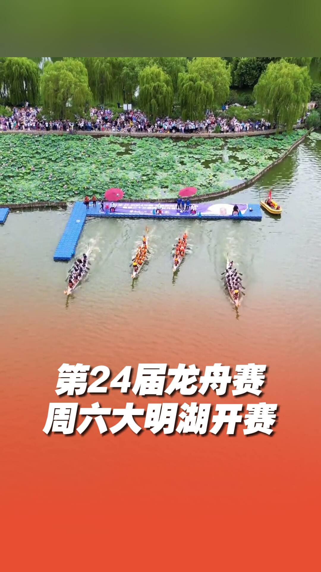 這個(gè)周六來大明湖看賽龍舟啦！