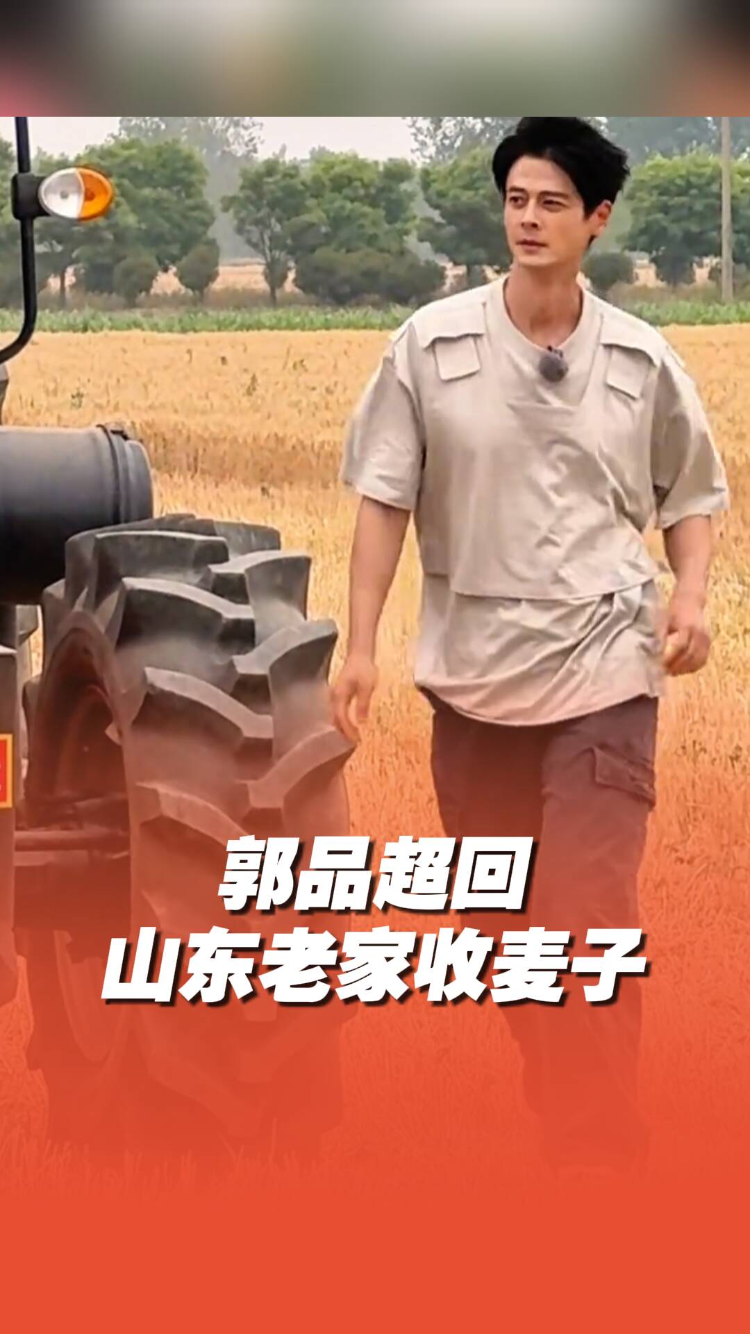 郭品超回山東老家收麥子，網友:什么都抵不過家鄉那句“麥子熟了”！