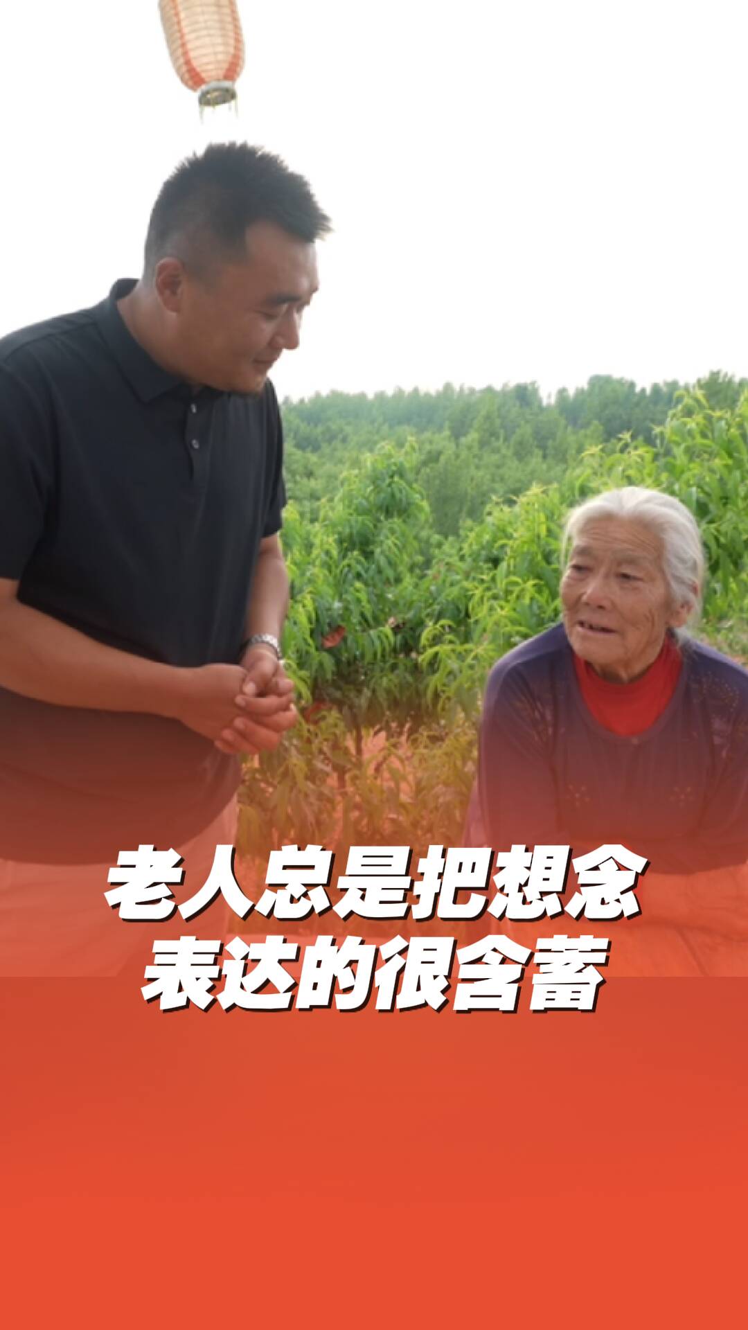 老人們總是把想念表達的很含蓄