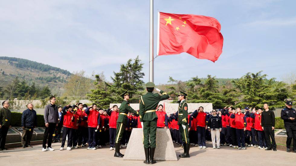 缅怀革命英烈 赓续红色血脉,山东福寿园以清明公祭践行红色文化传承