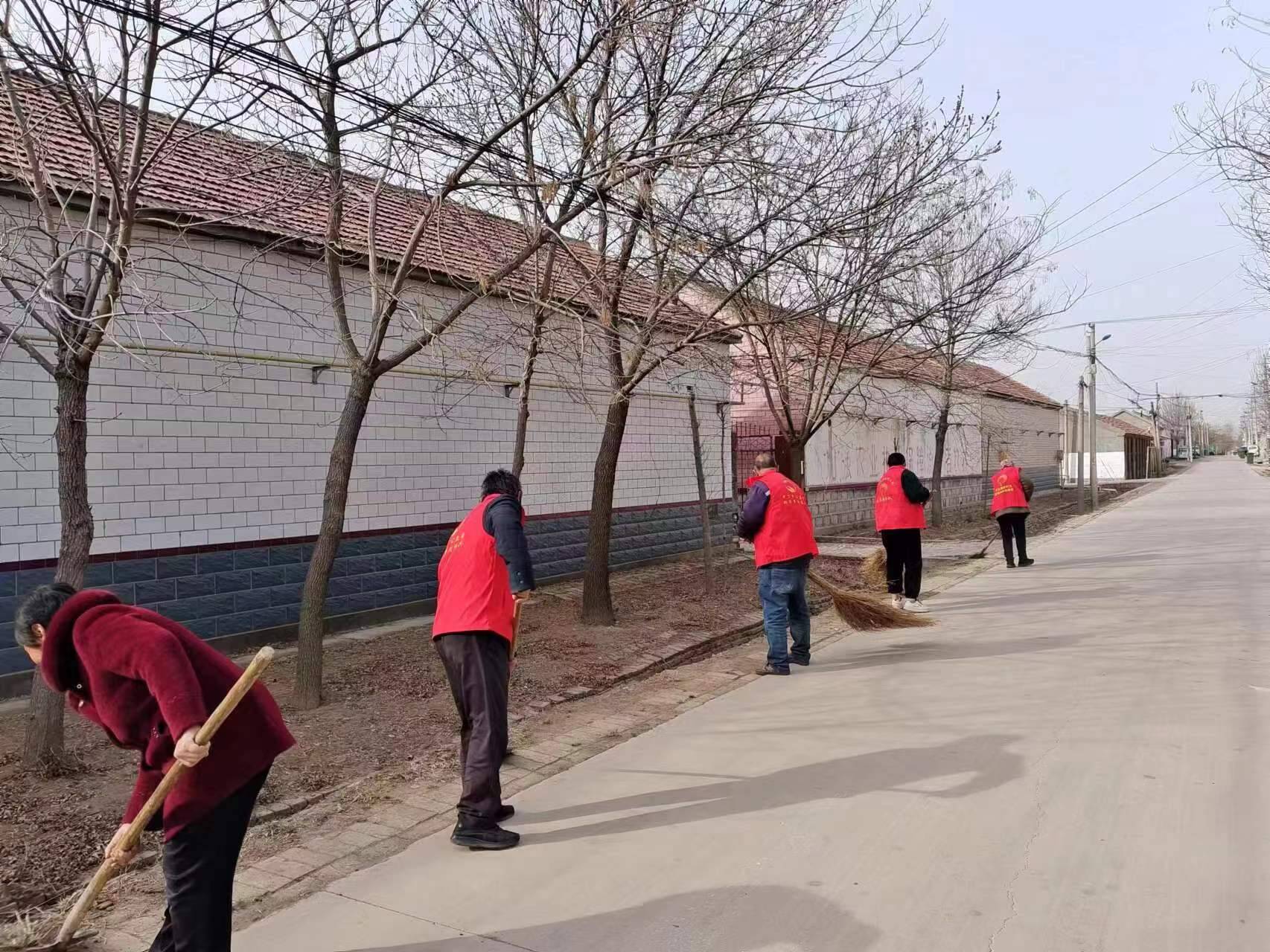 庆云县中丁乡志愿红扮靓乡村风景线