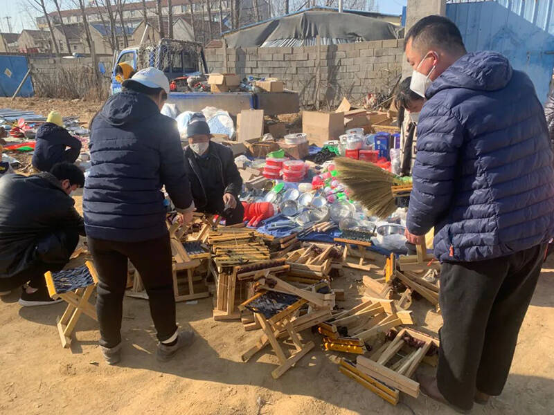 潍坊昌乐县高崖水库库区寺后大集人间烟火蓬勃处尽是新春好味道