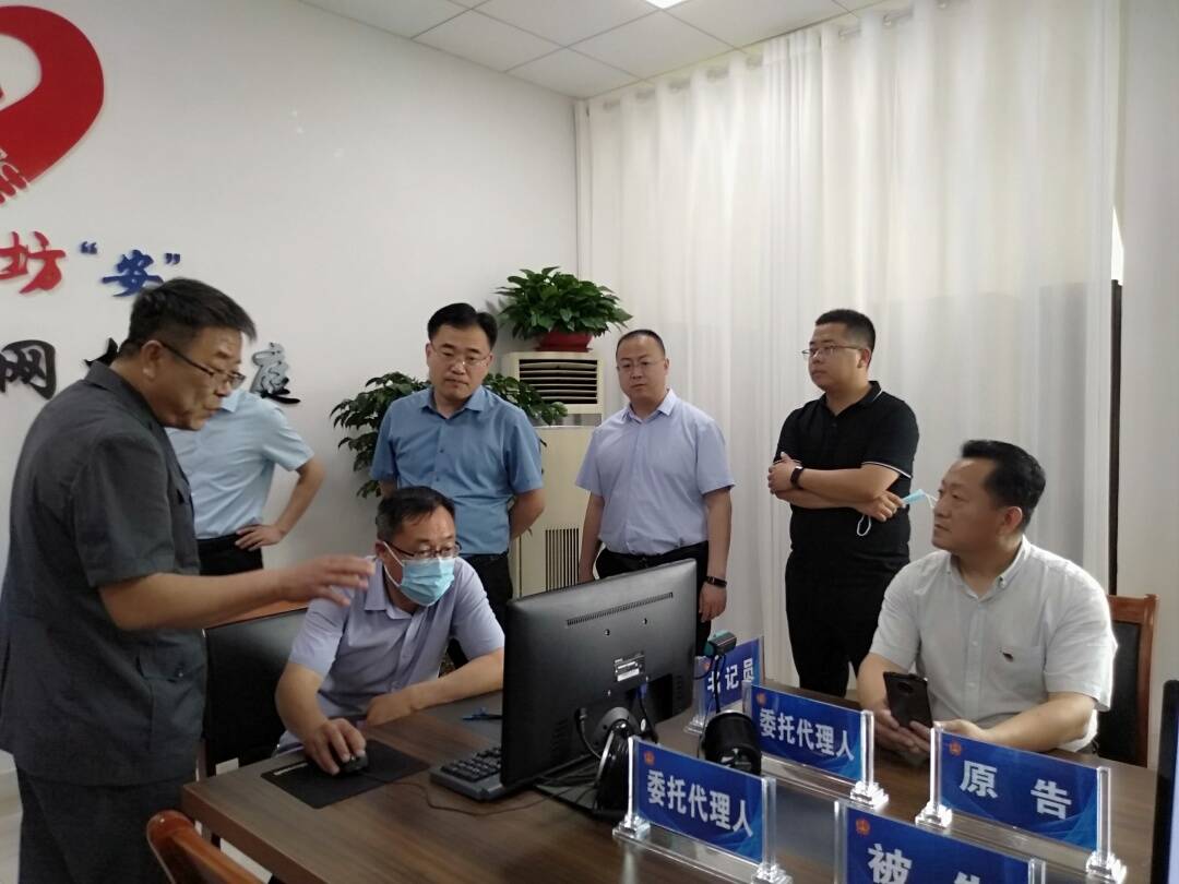 高密市委政法委副书记赵明刚带队到柏城镇调研市域社会治理现代化工作